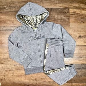 2pc Cabelas Camo sweatsuit set boys 3T